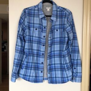 L. L. Bean fleece lined plaid jacket